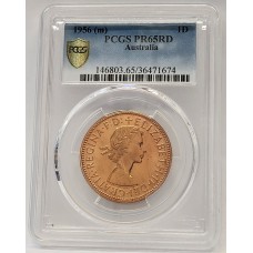 AUSTRALIA 1956 . ONE 1 PENNY . PROOF